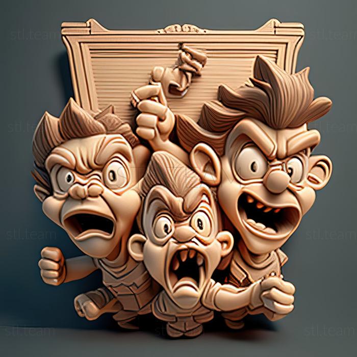 3D модель St персонажи из любимых мультфильмов, которые обезоруживают своим чаем (STL)